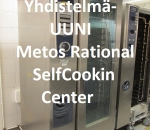 Kypsennyskeskus / yhdistelmäuuni Metos System Rational Self Cooking Center MSCC201  kypsennusvaunulla, 37 kW, vm. 2006