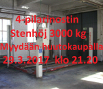 Nelipilarinostin, autonostin, korjaamonosturi Stenhöj 3000 -90
