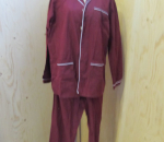 Miesten pyjama (puuvilla, joustovyötärö, nappikiinnitys), 2 väriä, eri kokoja,  40 kpl