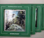 Suomalaista riistaa - taulusarja, Kermansavi, erilaiset, 4 kpl