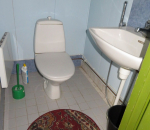 WC pönttö, allas ja hana, patteri, matto (131)