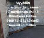 Riisihkuori tuhkaa 22.000 kg, RHA , 40' kontillinen