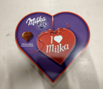 Suklaakonvehti 'I Love Milka', hyvää lahja ystävänpäiväksi. 10 raisa