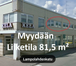 Liike- / toimistohuoneisto  81,5 m² (2h +kk)